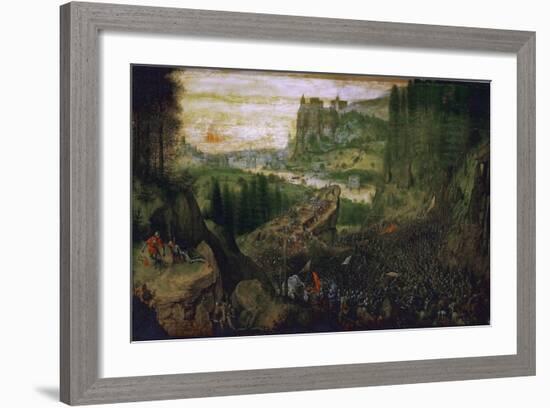 The Suicide of Saul, 1562-Pieter Bruegel the Elder-Framed Giclee Print