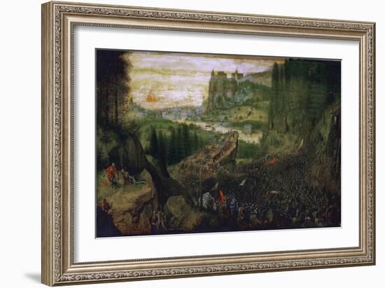 The Suicide of Saul, 1562-Pieter Bruegel the Elder-Framed Giclee Print