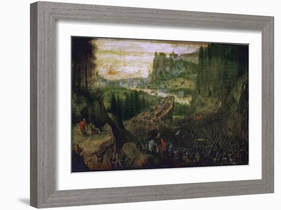 The Suicide of Saul, 1562-Pieter Bruegel the Elder-Framed Giclee Print