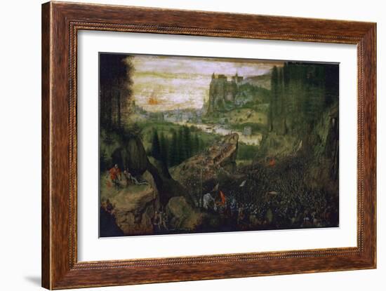 The Suicide of Saul, 1562-Pieter Bruegel the Elder-Framed Giclee Print