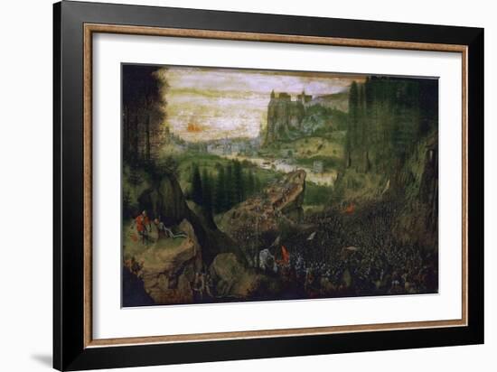 The Suicide of Saul, 1562-Pieter Bruegel the Elder-Framed Giclee Print