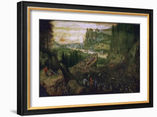 The Suicide of Saul, 1562-Pieter Bruegel the Elder-Framed Giclee Print