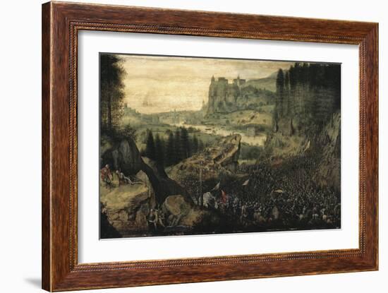The Suicide of Saul-Pieter Bruegel the Elder-Framed Giclee Print