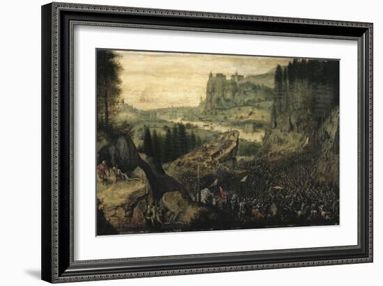 The Suicide of Saul-Pieter Bruegel the Elder-Framed Giclee Print