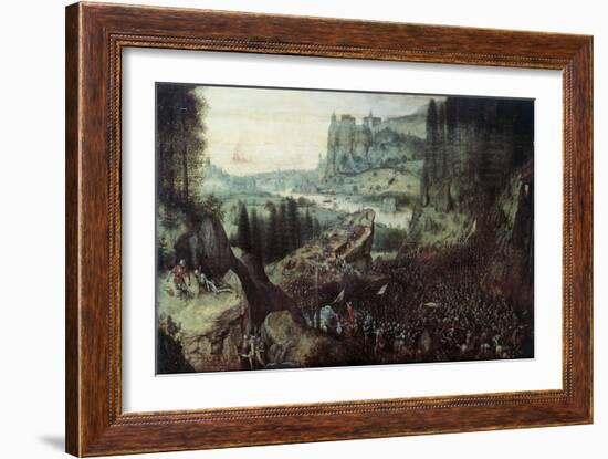 The Suicide of Saul-Pieter Bruegel the Elder-Framed Giclee Print