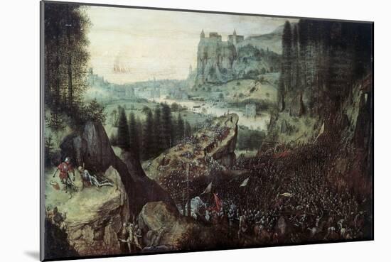 The Suicide of Saul-Pieter Bruegel the Elder-Mounted Giclee Print