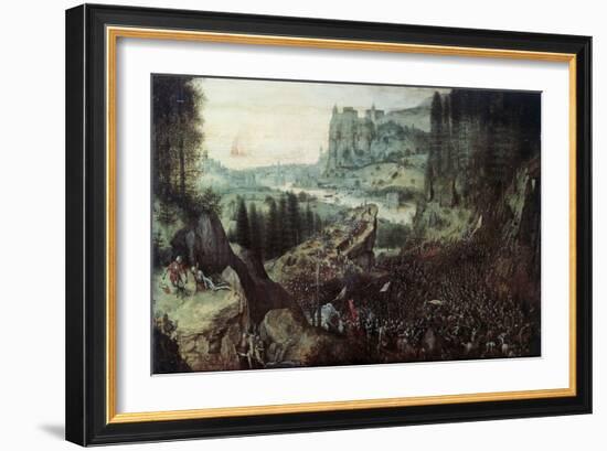 The Suicide of Saul-Pieter Bruegel the Elder-Framed Giclee Print