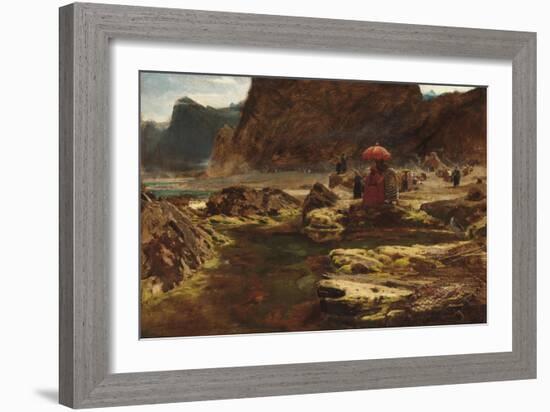 The Sultan and His Camp by the Enchanted Lake, 1888-Albert Goodwin-Framed Giclee Print