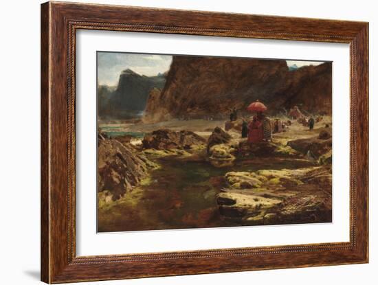 The Sultan and His Camp by the Enchanted Lake, 1888-Albert Goodwin-Framed Giclee Print