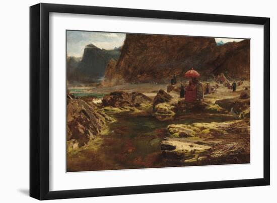 The Sultan and His Camp by the Enchanted Lake, 1888-Albert Goodwin-Framed Giclee Print