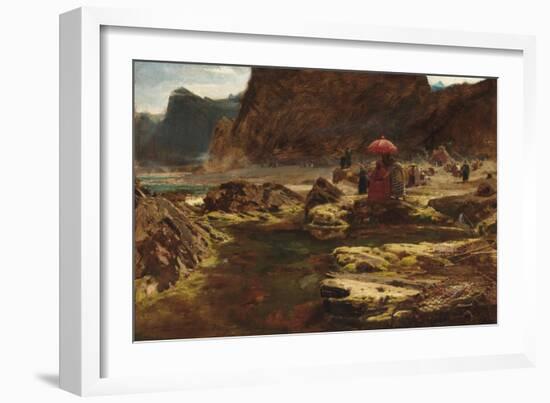 The Sultan and His Camp by the Enchanted Lake, 1888-Albert Goodwin-Framed Giclee Print