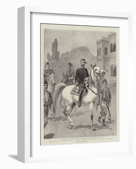 The Sultan at Home, Abdul Hamid Riding in the Park of Yildiz Palace-John Charlton-Framed Giclee Print