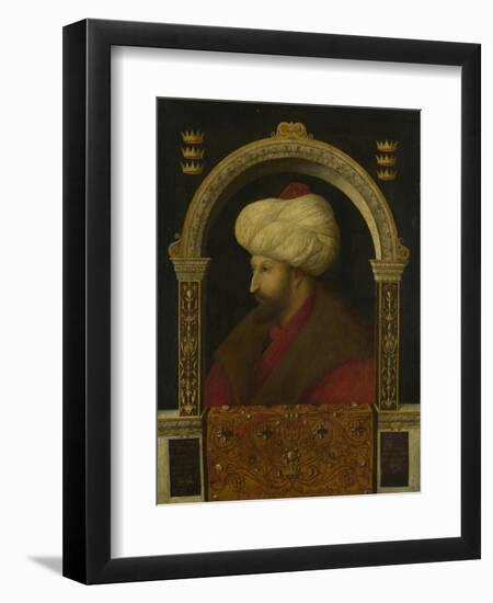 The Sultan Mehmet Ii, 1480-Gentile Bellini-Framed Giclee Print