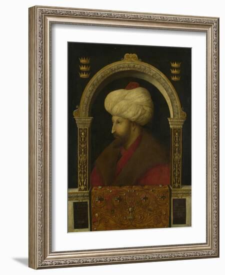 The Sultan Mehmet Ii, 1480-Gentile Bellini-Framed Giclee Print