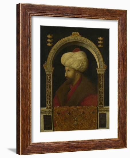 The Sultan Mehmet Ii, 1480-Gentile Bellini-Framed Giclee Print