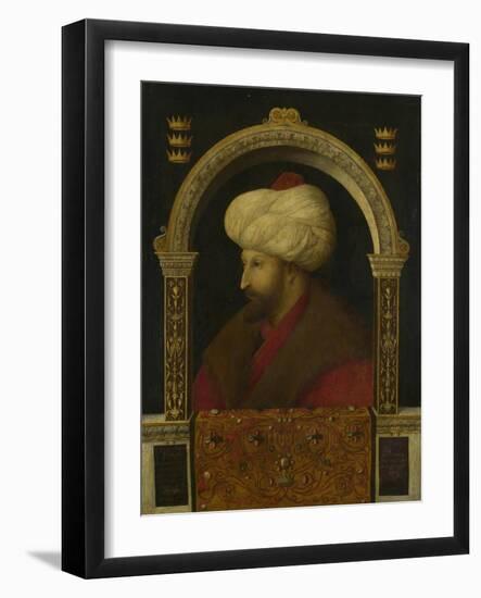 The Sultan Mehmet Ii, 1480-Gentile Bellini-Framed Giclee Print