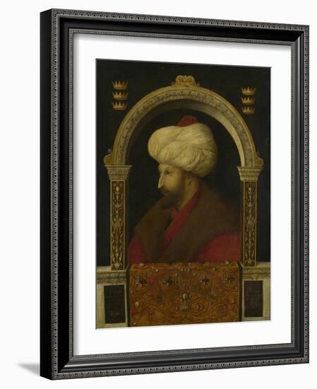 The Sultan Mehmet Ii, 1480-Gentile Bellini-Framed Giclee Print