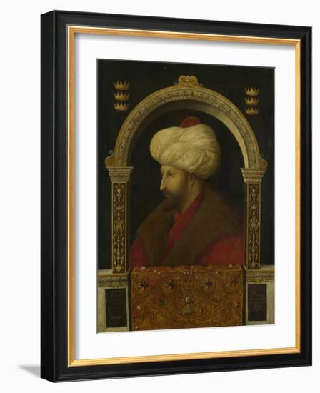 The Sultan Mehmet Ii, 1480-Gentile Bellini-Framed Giclee Print