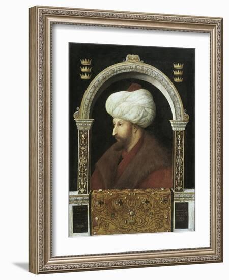 The Sultan Mehmet II-Gentile Bellini-Framed Art Print