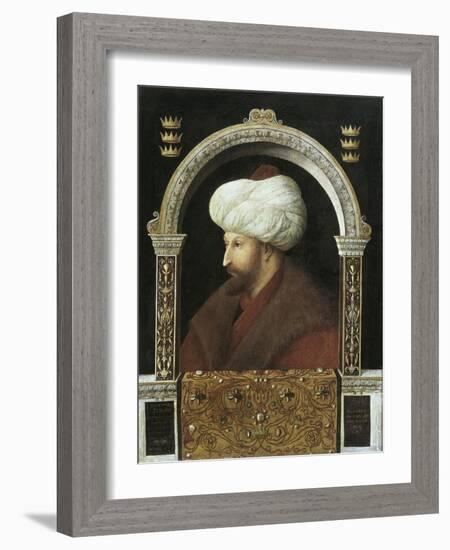 The Sultan Mehmet II-Gentile Bellini-Framed Art Print