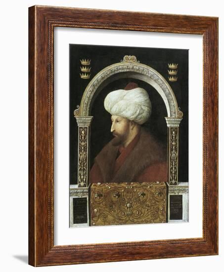 The Sultan Mehmet II-Gentile Bellini-Framed Art Print