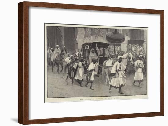 The Sultan of Morocco in His New Cab-Amedee Forestier-Framed Giclee Print