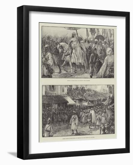 The Sultan of Morocco in Tangier-William Heysham Overend-Framed Giclee Print