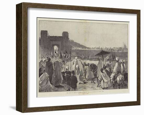 The Sultan of Morocco's Return to Mequinez from His Pilgrimage to Muley Edris-Gabriel Nicolet-Framed Giclee Print