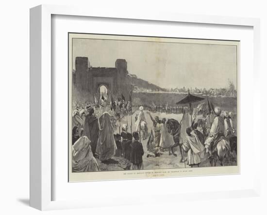 The Sultan of Morocco's Return to Mequinez from His Pilgrimage to Muley Edris-Gabriel Nicolet-Framed Giclee Print
