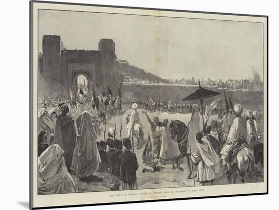 The Sultan of Morocco's Return to Mequinez from His Pilgrimage to Muley Edris-Gabriel Nicolet-Mounted Giclee Print