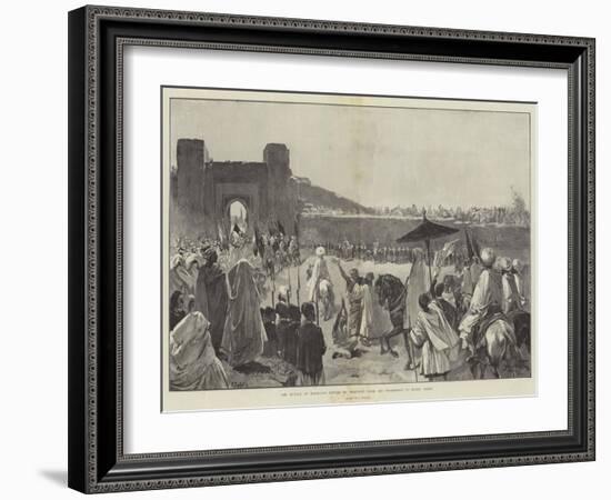 The Sultan of Morocco's Return to Mequinez from His Pilgrimage to Muley Edris-Gabriel Nicolet-Framed Giclee Print