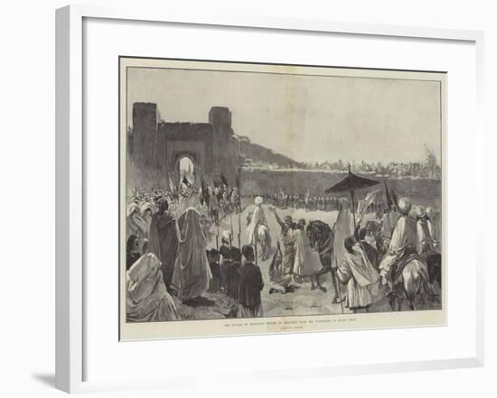 The Sultan of Morocco's Return to Mequinez from His Pilgrimage to Muley Edris-Gabriel Nicolet-Framed Giclee Print