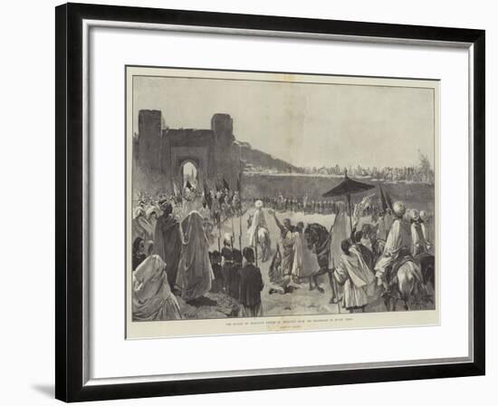 The Sultan of Morocco's Return to Mequinez from His Pilgrimage to Muley Edris-Gabriel Nicolet-Framed Giclee Print