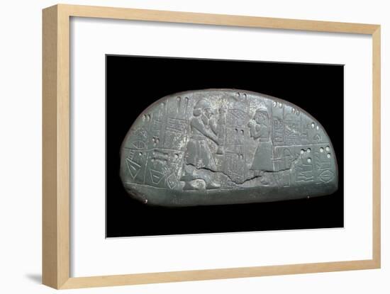 The Sumerian 'Blau Tablet', 30th century BC-Unknown-Framed Giclee Print