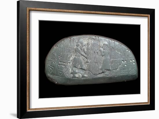 The Sumerian 'Blau Tablet', 30th century BC-Unknown-Framed Giclee Print