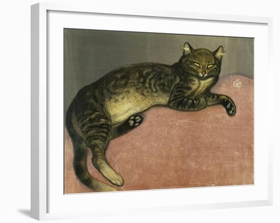 The Summer, Cat on a Railing; L'Ete, Chat Sur Une Balustrade, 1909-Théophile Alexandre Steinlen-Framed Giclee Print