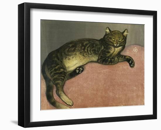 The Summer, Cat on a Railing; L'Ete, Chat Sur Une Balustrade, 1909-Théophile Alexandre Steinlen-Framed Giclee Print