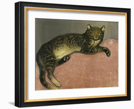 The Summer, Cat on a Railing; L'Ete, Chat Sur Une Balustrade, 1909-Théophile Alexandre Steinlen-Framed Giclee Print