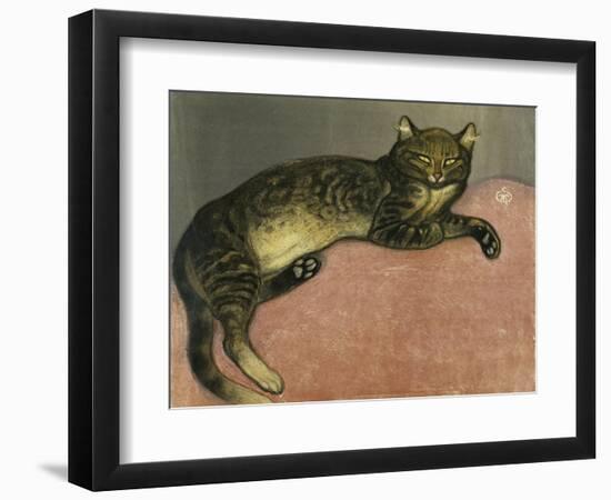 The Summer, Cat on a Railing; L'Ete, Chat Sur Une Balustrade, 1909-Théophile Alexandre Steinlen-Framed Giclee Print