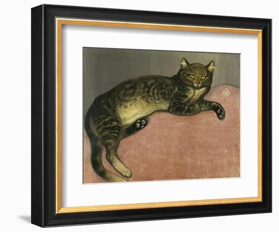 The Summer, Cat on a Railing; L'Ete, Chat Sur Une Balustrade, 1909-Théophile Alexandre Steinlen-Framed Giclee Print