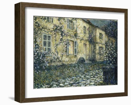 The Summer House; La Maison D'Ete-Henri Eugene Augustin Le Sidaner-Framed Giclee Print