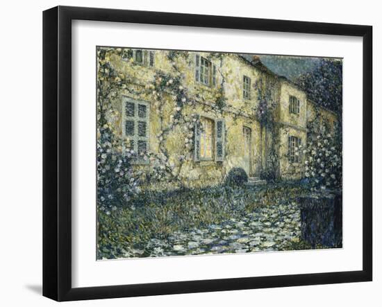 The Summer House; La Maison D'Ete-Henri Eugene Augustin Le Sidaner-Framed Giclee Print