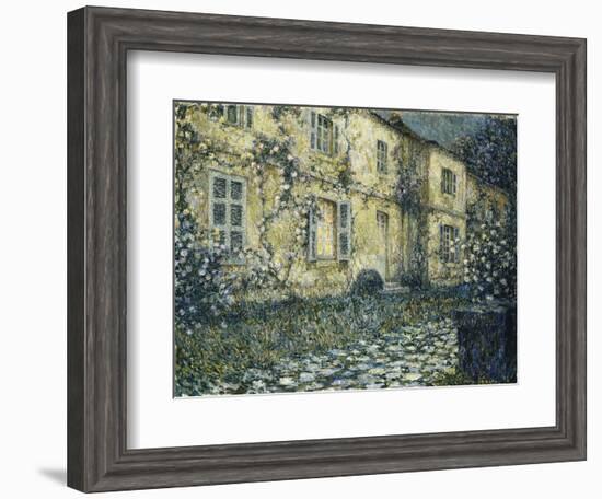 The Summer House; La Maison D'Ete-Henri Eugene Augustin Le Sidaner-Framed Giclee Print