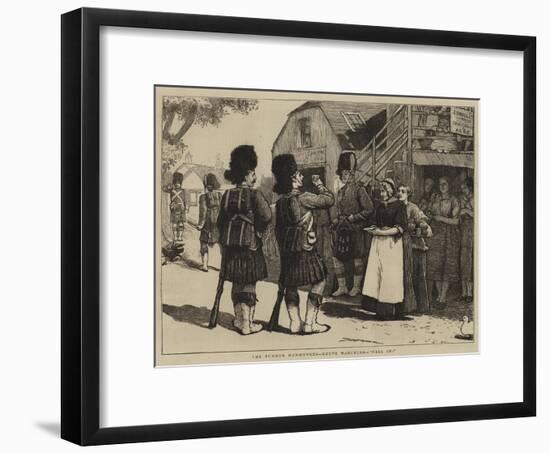 The Summer Manoeuvres, Route Marching, Fall In!-null-Framed Giclee Print