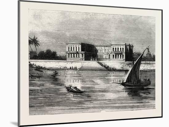 The Summer Palace of the Viceroy at Cairo Egypt, 1882-null-Mounted Giclee Print