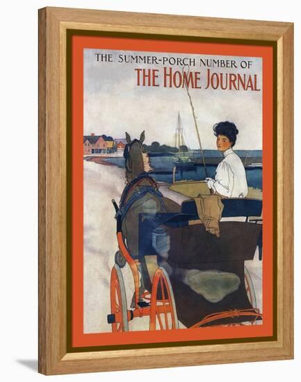 The Summer-Porch Number Of Sammy's Home Journal-Edward Penfield-Framed Stretched Canvas