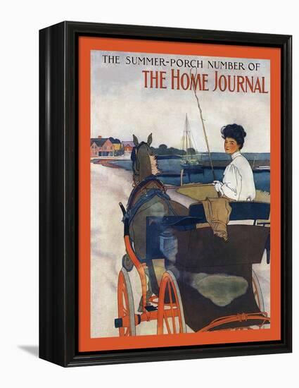 The Summer-Porch Number Of Sammy's Home Journal-Edward Penfield-Framed Stretched Canvas