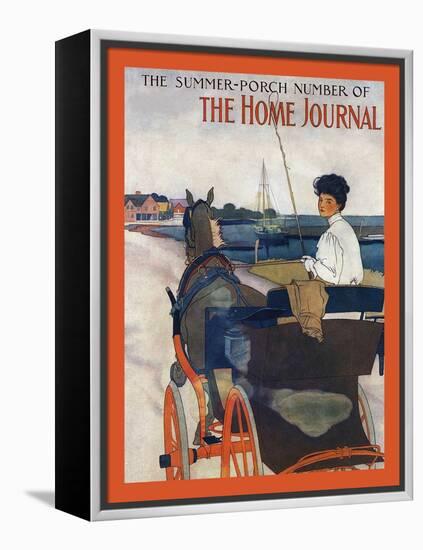 The Summer-Porch Number Of Sammy's Home Journal-Edward Penfield-Framed Stretched Canvas