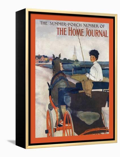 The Summer-Porch Number Of Sammy's Home Journal-Edward Penfield-Framed Stretched Canvas