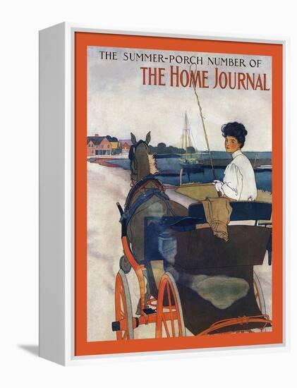 The Summer-Porch Number Of Sammy's Home Journal-Edward Penfield-Framed Stretched Canvas